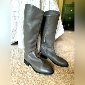 Gray leather Sam Edelman tall boots size 10